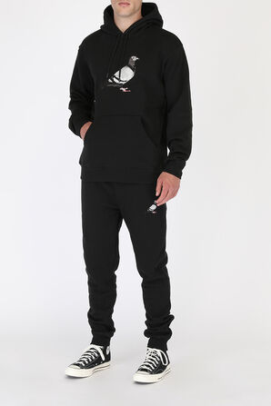 Pigeon Logo Hoodie in Black STAPLE